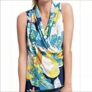 CAbi Style #741 Floral Sleeveless Top Size M